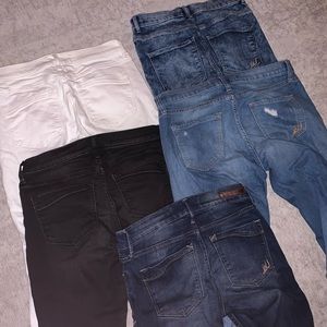 5 pairs of Express Jeans, size 6R